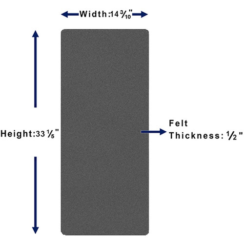 Lorell Do-it-Yourself Frameless Corkboard - 36" Height x 15" Width - Gray Cork Surface - Frameless (LLR18325)