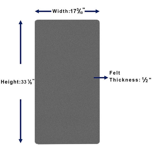 Lorell Do-it-Yourself Frameless Corkboard - 36" Height x 18" Width - Gray Cork Surface - Frameless (LLR18326)
