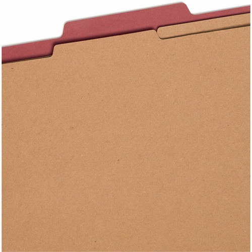 Smead 2/5 Tab Cut Letter Recycled Classification Folder - 8 1/2" x 11" - 2" Expansion - 6 x 2K - 1" (SMD14024)