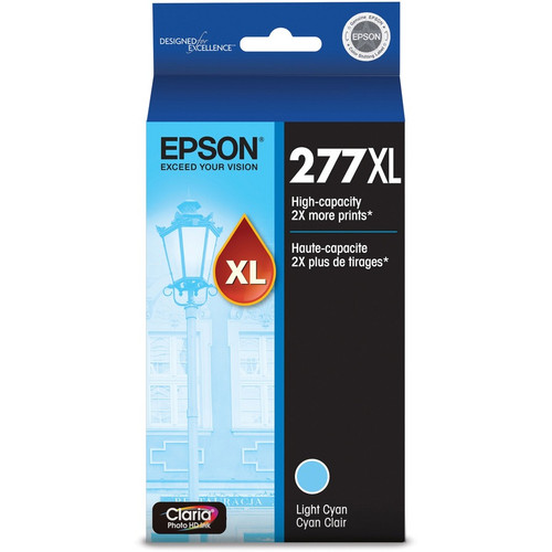 Epson Claria 277XL Original High Yield Inkjet Ink Cartridge - Light Cyan - 1 Each - Inkjet - High - (EPST277XL520S)