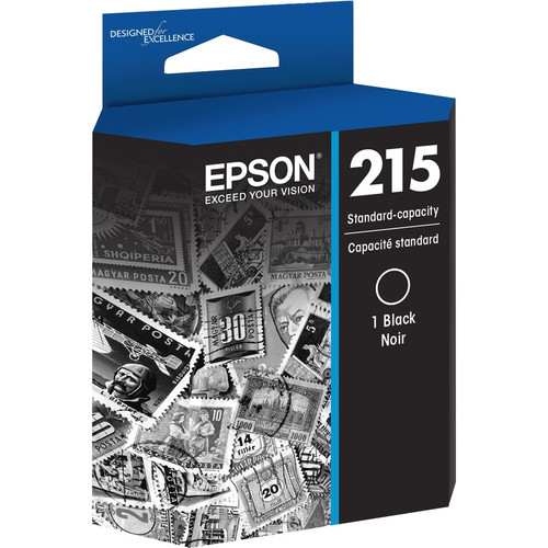 Epson 215 Original Inkjet Ink Cartridge - Black - 1 Each - 215 Pages (EPST215120S)