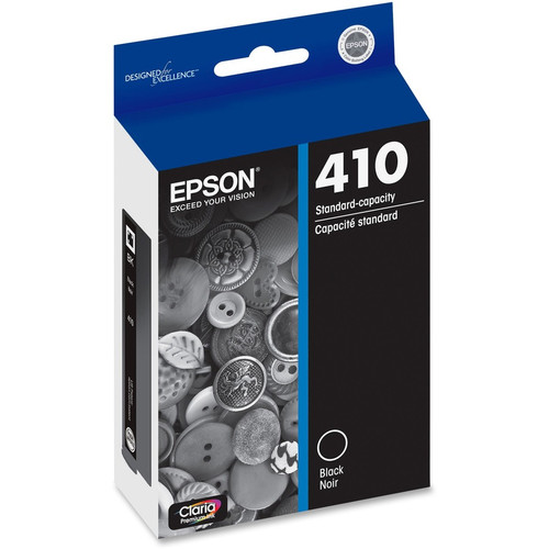 Epson Claria 410 Original Inkjet Ink Cartridge - Black - 1 Each - 250 Pages (EPST410020S)