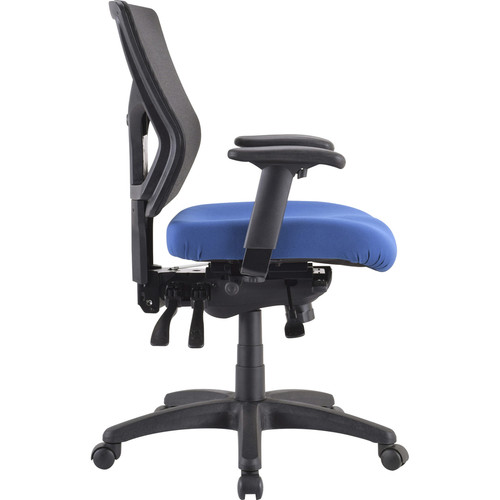 Padded Fabric Seat Cushion for Conjure Executive Mid/High-back Chair Frame - Blue - Fabric - (MOS62006)
