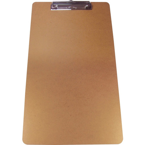 Business Source Legal-size Clipboard - 8 1/2" x 14" - Hardboard - Brown - 3 / Pack (BSN16519)