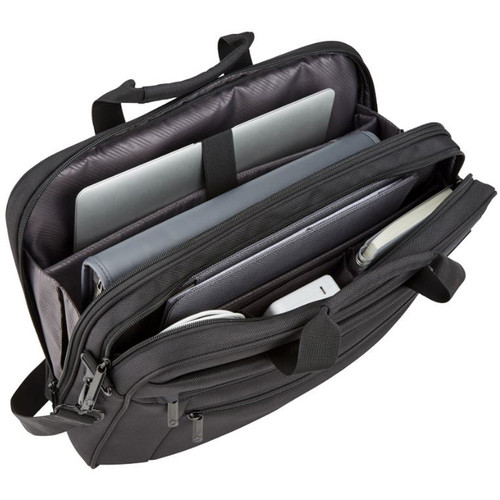 Samsonite Classic Business 2.0 Carrying Case (Briefcase) for 17" Notebook - Black - Handle, Strap, (SML1412721041)