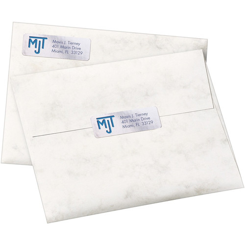 Avery Gold Foil Mailing Labels - 3/4" Width x 2 1/4" Length - Permanent Adhesive - Rectangle - (AVE8986)
