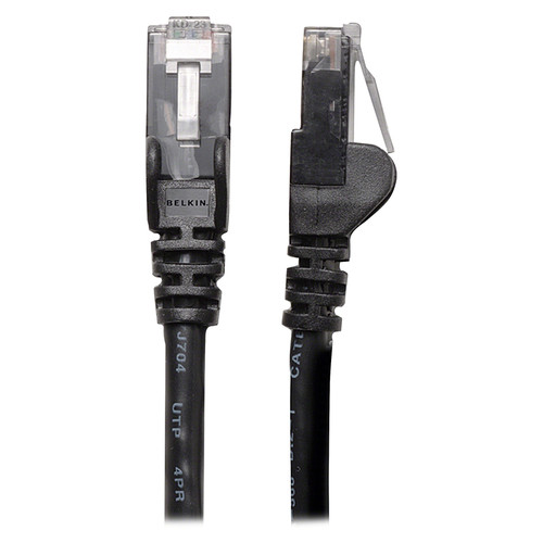 Belkin Cat6 Cable - RJ-45 Male - RJ-45 Male - 10ft - Black (BLKA3L98010BLKS)