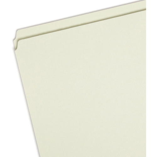 Smead Straight Tab Cut Letter Recycled Top Tab File Folder - 1" Folder Capacity - 8 1/2" x 11" - 1" (SMD13200)