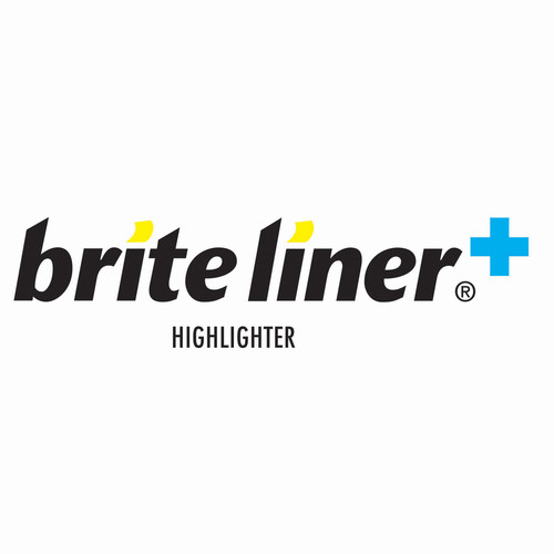BIC Brite Liner Highlighters - Chisel Marker Point Style - Blue Water Based Ink - 1 Dozen (BICBL11BE)