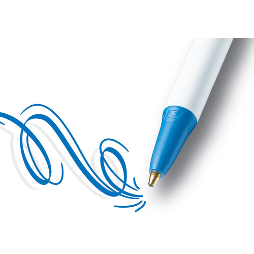 BIC Clic Stic Retractable Ballpoint Pens - Medium Pen Point - Round Pen Point Style - Retractable - (BICCSM11BE)