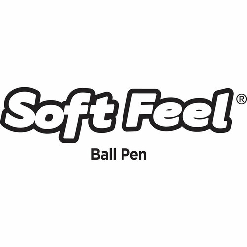 BIC SoftFeel Retractable Ball Pens - Medium Pen Point - Retractable - Black - Black Rubber Barrel - (BICSCSM11BK)
