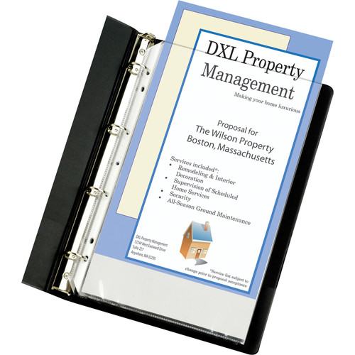 C-Line Heavyweight Poly Sheet Protectors - Legal Size, 7-Hole Punched for 3-Ring or 4-Ring Binders, (CLI62047)