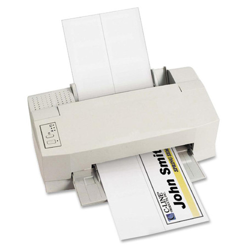 C-Line Scored Name Tent Cardstock for Laser/Inkjet Printers - Large Size, White, 8-1/2 x 11, 50/BX, (CLI87517)