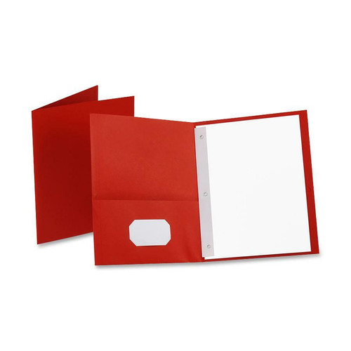 Oxford Letter Recycled Pocket Folder - 8 1/2" x 11" - 85 Sheet Capacity - 3 Fastener(s) - 1/2" for (OXF57711)