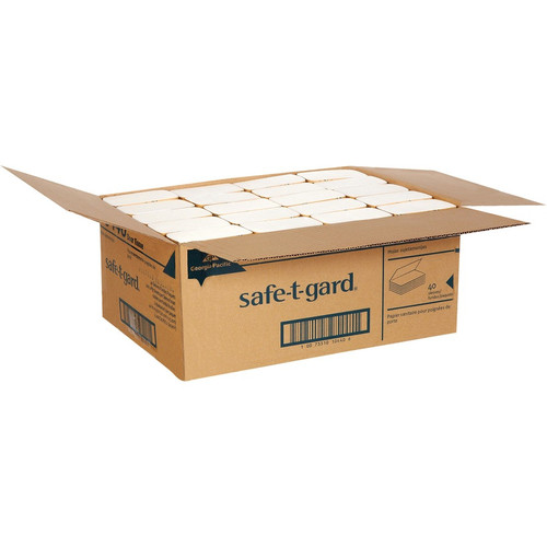 Safe-T-Gard Door Tissue Dispenser Refill - 4" x 10" - White - 200 Per Pack - 40 / Carton (GPC10440)