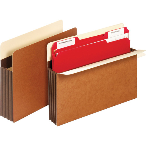Pendaflex Letter Recycled Expanding File - 8 1/2" x 11" - 3 1/2" Expansion - Tyvek - Brown - 10% - (PFXC1525EHD)