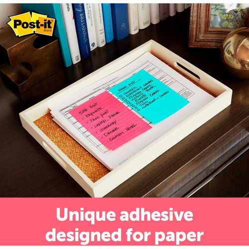 Post-it Lined Notes - Poptimistic Color Collection - 300 - 4" x 6" - Rectangle - 100 Sheets - (MMM6603AN)