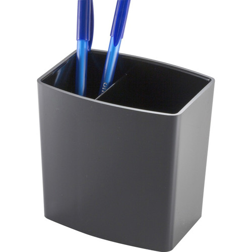 Officemate 2200 Series Large Pencil Cup - 4.5" x 5" x 3.8" x - Plastic - 1 Each - Black (OIC22292)