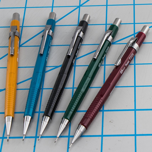 Pentel Sharp Automatic Pencils - #2 Lead - 0.5 mm Lead Diameter - Refillable - Black Barrel - 1 (PENP205A)