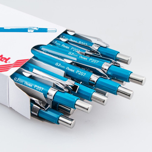 Pentel Sharp Automatic Pencils - #2 Lead - 0.7 mm Lead Diameter - Refillable - Blue Barrel - 1 Each (PENP207C)