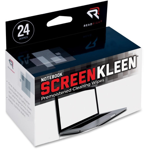 Read Right Notebook ScreenKleen - For Display Screen - Lint-free - 24 / Box (REARR1217)