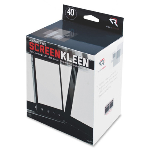Read Right Alcohol-free LCD ScreenKleen Wipes - For PDA, Notebook, Display Screen - Alcohol-free - (REARR1391)
