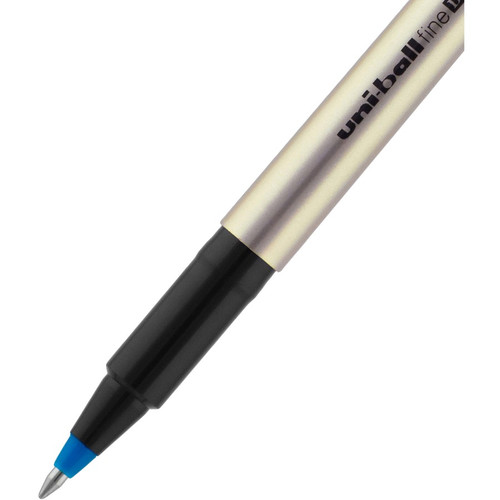 uniball Deluxe Rollerball Pens - Fine Pen Point - 0.7 mm Pen Point Size - Blue - Champagne - (UBC60053)