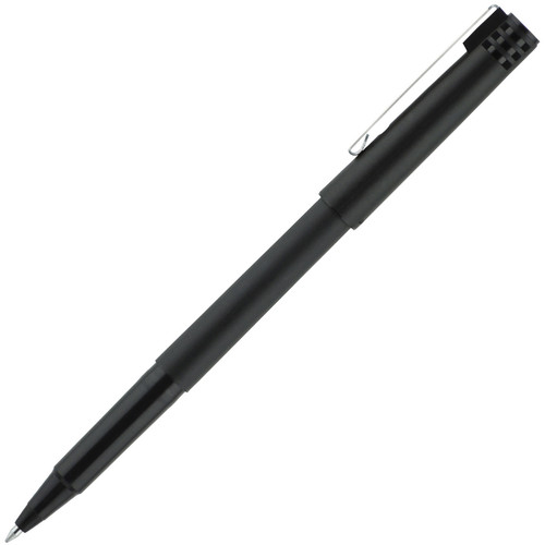 uniball Roller Rollerball Pen - Fine Pen Point - 0.7 mm Pen Point Size - Black - Black Steel (UBC60101)