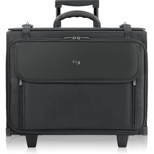 Solo Classic Carrying Case (Roller) for 15.4" to 17" Notebook - Black - Ballistic Poly, Polyester - (USLB1514)