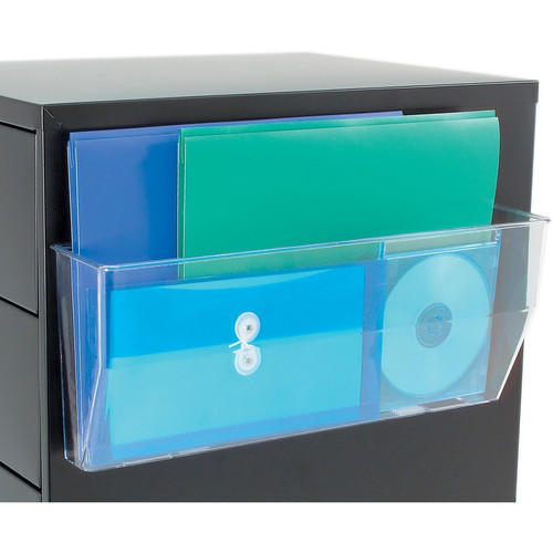 Deflecto Magnetic DocuPocket - 1 Compartment(s) - 6.4" Height x 15" Width x 3" Depth - Clear - - 1 (DEF50101)