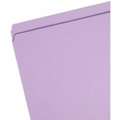 Smead Colored Straight Tab Cut Letter Recycled Top Tab File Folder - 8 1/2" x 11" - 3/4" Expansion (SMD12410)