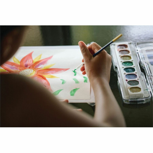 Prang Glitter Watercolors Set - 0.11 fl oz - 8 / Set - Assorted (DIX80515)