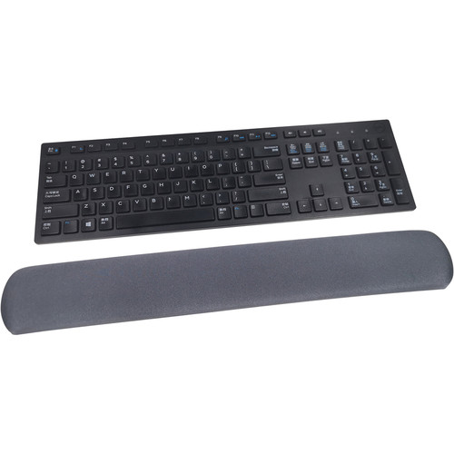 Compucessory Gel Keyboard Wrist Rest Pads - 19" x 2.87" x 0.75" Dimension - Gray - 1 Pack (CCS23716)