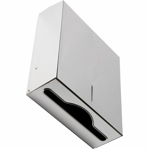 Genuine Joe C-Fold/Multi-fold Towel Dispenser Cabinet - C Fold, Multifold Dispenser - 13.5" Height (GJO02197)