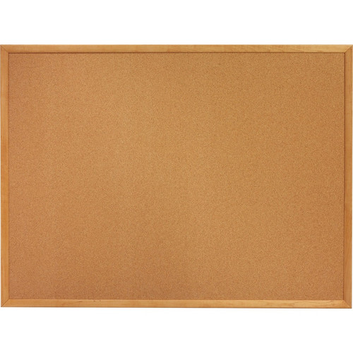 Quartet Classic Series Cork Bulletin Board - 24" Height x 36" Width - Brown Natural Cork Surface - (QRT303)