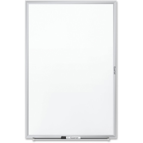 Quartet Classic Whiteboard - 36" (3 ft) Width x 24" (2 ft) Height - White Melamine Surface - Silver (QRTS533)