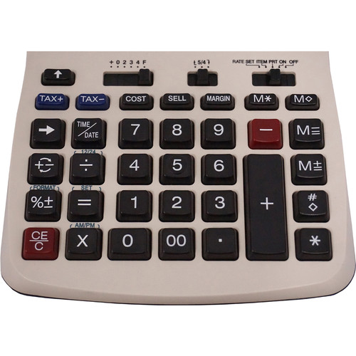 Victor 1208-2 12 Digit Compact Commercial Printing Calculator - 2.3 LPS - Extra Large Display, Sign (VCT12082)