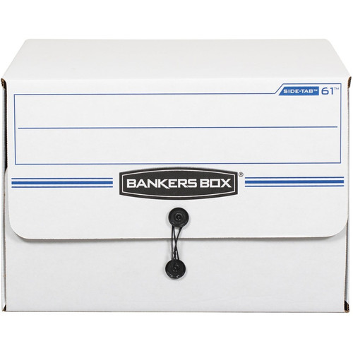 Bankers Box Side-Tab File Storage Boxes - Internal Dimensions: 15.25" Width x 13.50" Depth x 10.75" (FEL00061)