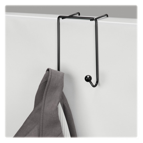 Fellowes Wire Partition Additions Double Coat Hook - 2 Hooks - for Coat, Umbrella, Sweater, (FEL75510)