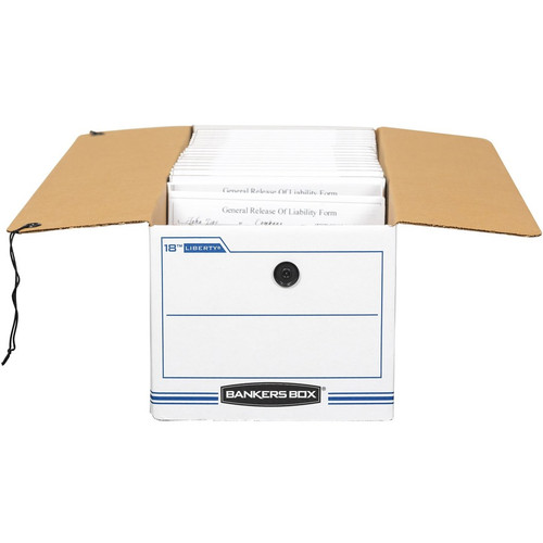 Bankers Box Liberty Check and Form Boxes - Internal Dimensions: 8.75" Width x 23.75" Depth x 7" - x (FEL00018)