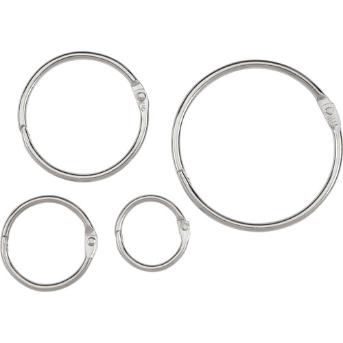 ACCO Loose-Leaf Rings - 1.50" Maximum Capacity - 280 x Sheet Capacity - Silver - Nickel - 100 / Box (ACC72204)