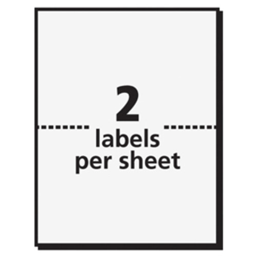 Avery Border Print or Write Name Tags - 2 11/32" Width x 3 3/8" Length - Removable Adhesive - (AVE5144)