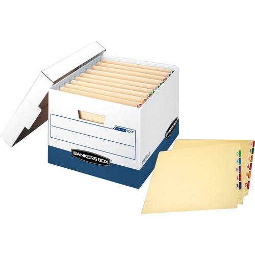 Bankers Box STOR/FILE File Storage Box - Internal Dimensions: 12.75" Width x 15.50" Depth x 10" - x (FEL00709)