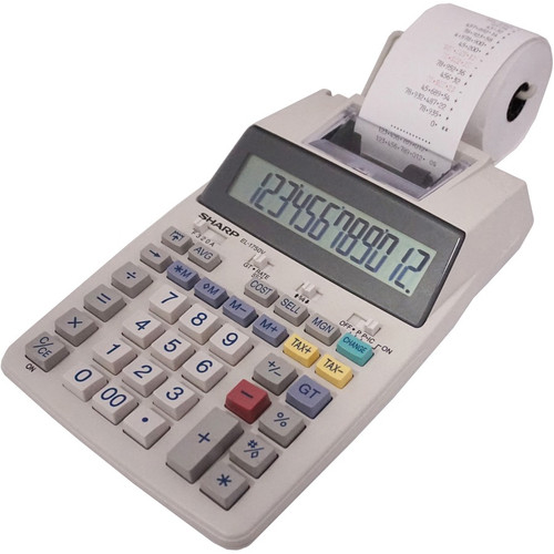 Sharp EL-1750V 12 Digit Printing Calculator - Dual Color Print - 2 lps - 2 Line(s) - 12 Digits - - (SHREL1750V)