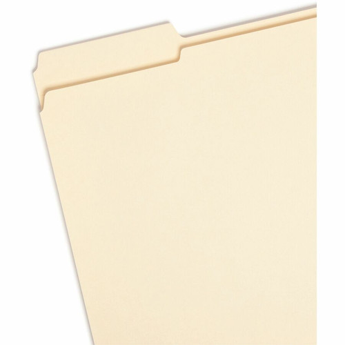 Smead 1/3 Tab Cut Letter Recycled Top Tab File Folder - 8 1/2" x 11" - Top Tab Location - Assorted (SMD10347)