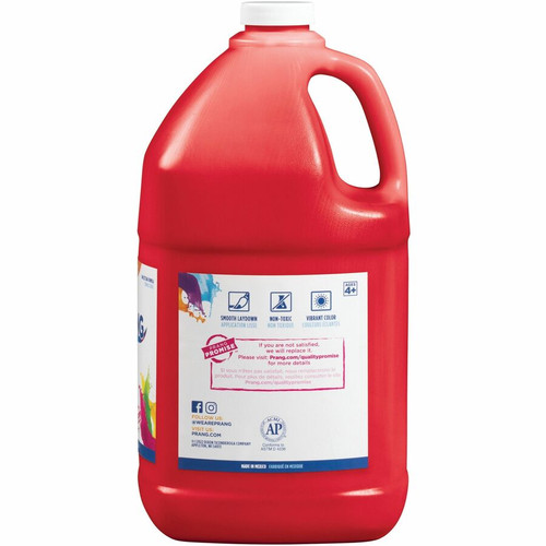 Prang Liquid Tempera Paint - 1 gal - 1 Each - Red (DIX22801)