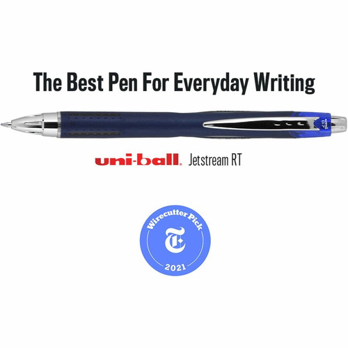uni Jetstream RT Ballpoint Pen Refills - 1 mm, Medium Point - Blue Ink - Super Ink, Water Ink, (UBC35973)