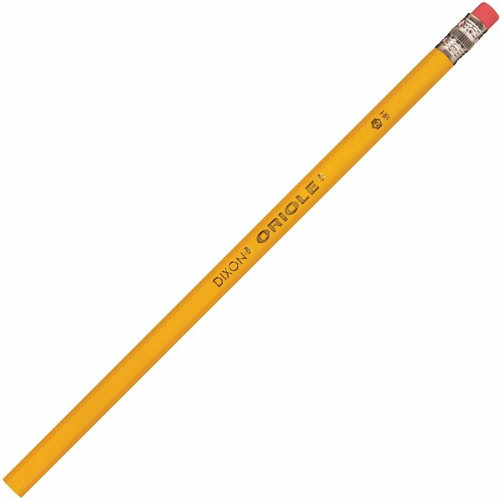 Dixon Oriole HB No. 2 Pencils - #2 Lead - Black Lead - Yellow Wood Barrel - 1 Dozen (DIX12872)