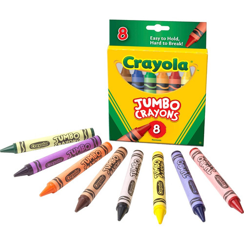 Crayola Jumbo Crayons - Assorted - 8 / Box (CYO520389)