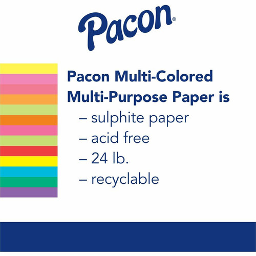 Pacon Kaleidoscope Multi-Purpose Paper - Letter - 8.50" x 11" - 24 lb Basis Weight - 500 - Paper - (PAC102206)